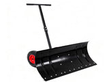 30" Wide Metal Snow Pusher with 15" Height & 2 Wheels,Adjustable Angle & Height Handle for 68039684