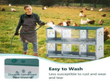 6 Room Metal Chicken Nesting Boxes 6 Compartment Egg Coop 85377352