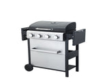 4-Burner Propane Gas BBQ Grill, 34200BTU Output With Wire Enamel Cooking Grids For Outdoor Barbecue, W2938P208373