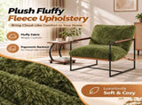 28 Inch Extra Wide Sling Accent Chair, Fully Disassembled, Rubber Wood Armrest, Metal Iron Frame, 63766309