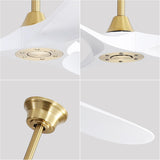 60 Inch Modern ABS Ceiling Fan With 6 Speed Smart Remote Control Reversible DC Motor For Bedroom W882P254258