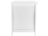 Single Door Bedside Cabinet with A Drawer White 92297256