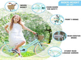 Multiple Colors,Girls Bike with Basket for 7-10 Years Old Kids,20 inch wheel ,No Training Wheels W1019138605