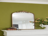 24" x 36" Gold Arch Mirror, Baroque Inspired Wall Decor for Bathroom Bedroom Living Room W2078123418