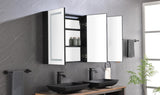 48"X30" LED Mirror Medicine Cabinet with Lights,Dimmer,Defogger,Clock,Temp Display and USB W92860261
