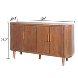 Accent Storage Cabinet, Modern Accent Buffet Cabinet Adjustable Shelves, Freestanding Sideboard W2729P246231