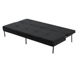 69.88 Inch Convertible Futon Sofa Bed, Multi-Functional Foldable Sofa with Polyester Upholstery, B347P506089