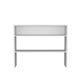 White Console Table with Open Storage B062P252154