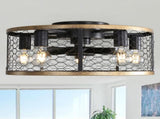 20 Inch Indoor Caged Ceiling Fan with Light Remote Control LED Bulb Ceiling Fan W934P146855