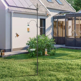 93inch Iron With four Hooks, With Bird Feeder Black Courtyard Bird Feeder 24093380