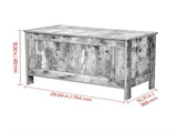 Retro Wooden Kids Storage Bench & Toy Box Chest, Large Storage Cabinet with Safety Hinge, for 61769802