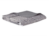 6 Piece Reversible Jacquard Quilt Set with Throw Pillows Grey/Taupe Full/Queen B03597477