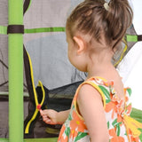 55 Inch Kids Trampoline with Safety Enclosure Net, 4.5FT Outdoor Indoor Trampoline for Kids MS311751AAF