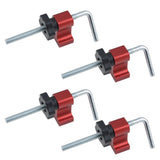Get Precise Woodworking Results with 6pc Set of 14cm 90 Degree Angles Positioning Squares & Clamps 08803935