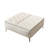 35 inch Wide Square storage benches Coffee Table with Lift Top Oversized Storage Ottoman in W1170P269768