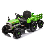 ZNTS Ride on Tractor with Trailer,24V Battery Powered Electric Tractor Toy, 200w*2motor W1578P193903