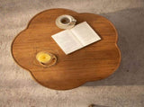 Flower-Shaped Rattan Coffee Table with Lift-Off Lid Storage, Boho-Chic Style, Perfect for Cozy W3081P464745