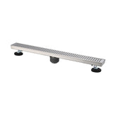 30 Inches Linear Shower Drain, Included Hair Strainer and Leveling Feet W2287P149138