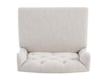 26.78'' seat height Vienna Contemporary Fabric Tufted Wingback Counter Stools, Set of 2, Beige N780P416105B