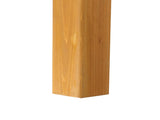 Wooden Square Side End Table Patio Coffee Bistro Table Indoor Outdoor Natural 59916262
