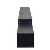 65.35in Wall Mounted Floating TV Stand with 20 Color LEDs and Charging Station W331P242458