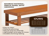 35.43"*11.02"*17.72" 3-Tier Bamboo Shoe Rack Walnut 28434386