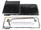 Rear Sump Oil Pan Kit Black Fit for Chevrolet Small Block V8 GEN. III/IV GM LS LS1 LS2 49038420
