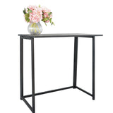 ZNTS Simple Collapsible Computer Desk Black 92487333