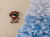 7ft Flocked Christmas Tree - 1264 Branch Tips, Fireproof PVC, 3-Section Assembly, 20" 76267000