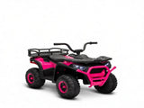 Pink 12V Kids Quad ATV 4 Wheeler with 4 Spring Suspension Wheels, LED Lights, Music USB 63588275