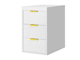 Wall Mounted Floating Cabinet W/Decor Line, 12inch Side Cabinet with Drawers N710P324099K