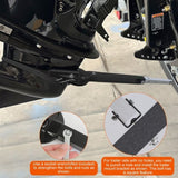 Boat Transom Saver, 28-40in Adjustable Outboard Motor Support - Heavy Duty Steel, Shock-Absorbing 82075769