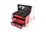 Portable 3-Tier Rolling Makeup Case with Universal Wheels for Makeup, Nail Art, Hair Styling Tools 99353214