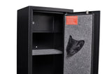 ZNTS Large Black Steel Cabinet, with Smart Combination Lock, Smart Alarm, LED Lights, Dividers and W100090174