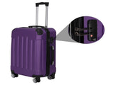 3-in-1 Luggage Set with Handle and Swivel Wheels 4-Corner ABS Trolley Case Aluminum Alloy Trolley 02663661