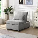Folding Ottoman Sofa Bed Gray W2297P216470