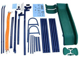3 in 1 Swing Set With Belt Swing, Slide, Glider for Backyard W1408P551992