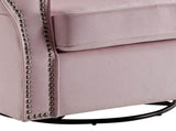 Tamaki Pink Fabric Glider Chair with Swivel B2726P242562