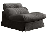 Minimalist Accent Chair with Solid Wood Frame, Soft Medium-Firm Chenille Upholstery, Ideal for W3820P540934