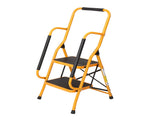 Iron 2-step ladder with handrails ginger 79042191