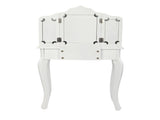 Three Fold Mirror Single Drawing Curved Foot Children Dressing Table Yellow Dots 13820391