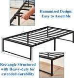 Bed Frame Metal Platform Mattress Foundation with Steel Slat Support, No Box Spring Needed, Easy 19592099