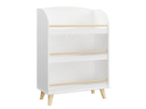Kids Bookshelf, 3-Tier Bookcase, Book Organizer, toy Storage Cabinet Organizer, White 33748394