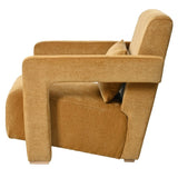 ZNTS Mirod Sleek Right-Angle Armrests, Ergonomic Lumbar Support, Square Wooden Block Legs, Inclined Seat N760P193221G