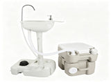 5 Gallon Upgrade Portable RV Toilet with Matching White Lid Ring Waste Holding 83678681