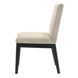 Beige and Black Padded Side Chair B062P209256