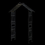 Metal Garden Arch with Adjustable Width W42.52''W78.15'' Climbing Plants Support Rose Arch Outdoor W1586P268885