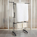 Clothes Drying Rack, Oversized 4-Tier Foldable Stainless Steel Drying Rack Clothing, 36130583