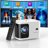 DBPOWER 5G WiFi Mini Bluetooth Projector 4K Support, 300 ANSI HD 1080P Portable Video Projector, 12804952