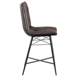 Brown Tufted Counter Height Stool B062P153530